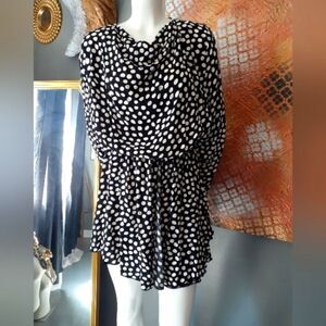 NWT Zara %100 Viscose Polka Dot Mini Dress